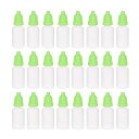 OFOWIN 24個 ドロップボトル プラスチック 10ML 半透明タイプ 安全キャップ付き グリーン 液体貯蔵用ボトル 携帯便利 実験道具 エッセンシャルオイル容器 グルー オイル 水絵具 工芸品 アート 電子タバコ(4)