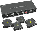 【4画面同時出力】HDMI分配エクステンダーEX71450MまでSplitterExtenderCAT6延長HDMI分配RJ45エクステンダー延長分配器1080P延長機CAT6CAT7対応TX4RX