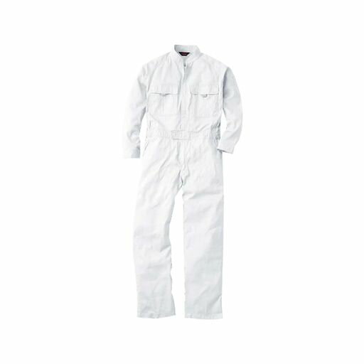 [SOWA]つなぎ9000オーバーオール続き服長袖16カラー(6Lホワイト)