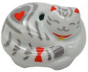 有田陶芸有田焼排水口カバーねこトラ・グレー(アメショー)【J-512-4f】抗菌清潔おもてなし日本製