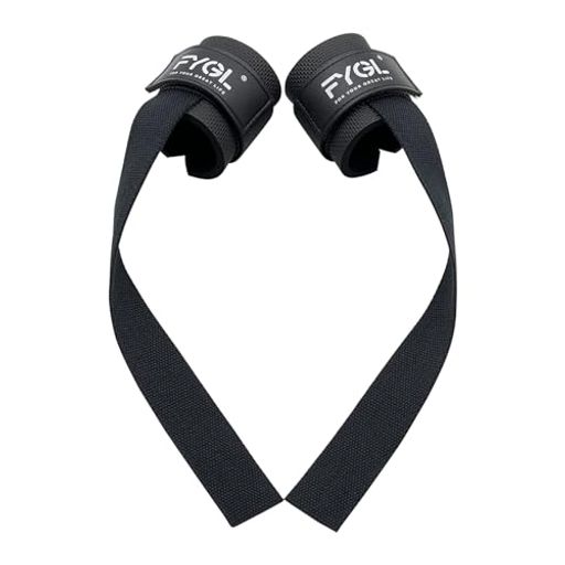 FYGLリストストラップネオプレンパッド入りリストサポート筋トレ用、ブラック