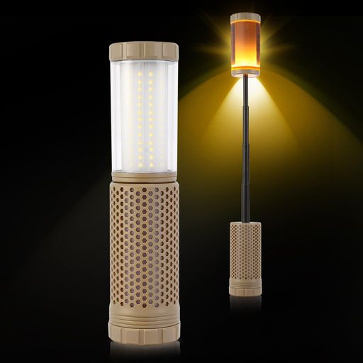 【多機能ランタンデザイン】本製品は、キャンプランタン、作業灯、懐中電灯、防災用ライトとして、多目的に使用できる多機能ランタンです。高さ調節機能により、光の広がりや照射範囲を簡単にカスタマイズ可能。また、光の自動的に調整機能を搭載しており、雰囲気灯としても活用できます。 【充電式大容量バッテリー内蔵】便利なType-Cポートで充電が可能。省電力設計と大容量バッテリーにより、一度の充電で5時間の連続使用が可能です。キャンプや停電などの緊急時に信頼できるエネルギー源となり、アウトドアや防災の必需品として最適です。 【明るさと色の調節機能】使用シーンに応じて、明るさを段階的に調整でき、暖色から白色までの色温度を自由に選択可能です。読書や作業時の明るい照明から、リラックスしたいときの柔らかい光まで、多様な雰囲気作りが可能です。 【強力マグネットと吊り下げ可能設計】底部に強力なマグネットを搭載しており、金属製の表面にしっかり固定可能。車のボンネットや工具棚など、さまざまな場所で活用できます。さらに、吊り下げ用のフックも付属しており、テントや木の枝、壁フックに簡単に掛けることができ、置き場所に困りません。