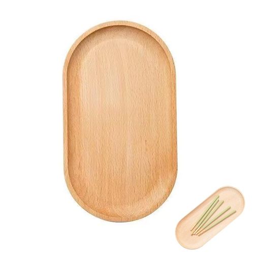 樂天商城 - SHSHANLC 木製トレー 小物置き トレー 木製 10x18cm 小物 アクセサリートレイ キャッシュトレイ おしゃれ お盆 木の皿 ジュエリー メガネ置き 小物入れ キッチン 収納ボックス