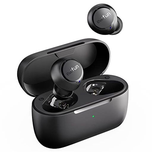 EarFun Free 2S Bluetooth 5.2ワイヤレスイヤホン/ 重低音/4マイクでクリア通話/ 7mm複合膜ダイナミックドライバー/ 超低遅延モード/専用アプリ対応/ワイヤレス充電/ 最大30時間再生/…