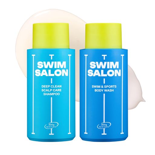 Shampoo - SWIMSALON(スウィムサロン)水泳者用塩素除去シャンプー&ボディウォッシュセット|ビタミンC配合|クラリファイング・保湿・リフレッシュ|硫酸塩フリー・シリコンフリー・パラベンフリー(各3…