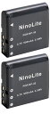 NinoLiteNP-40互換バッテリー2個セットカシオEXILIM対応np40casiox2_t.k.gai