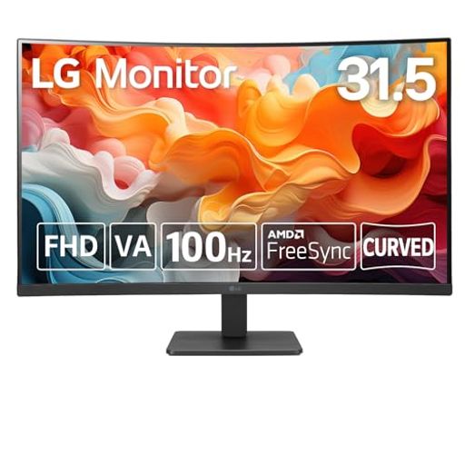 ~14 inches - 32MR50C-B31.5インチLGモニター/アンチグレア/1920x1080/100Hz/5ms(GTG)/FreeSyncTM/DAS/ブラックスタビライザー/D-sub/HDMI/チルト調整対応