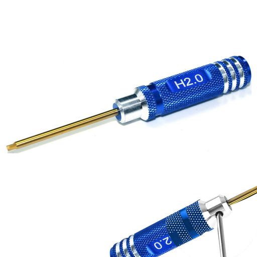 Hexagon Driver - 六角レンチドライバードライバー3.0mmHHS高速度鋼六角ドライバー精密ドライバーり耐久性部品の修理、組立、分解に使用できる精密作業者やモデル愛好家の方は最適です(青)