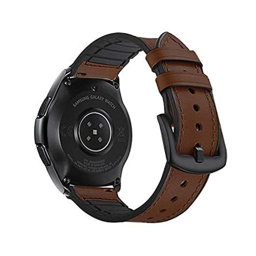 ONEPLUSWATCH用交換バンドPUレザーベルトQUICKRELEASEバンド22MM替えベルトワンプラスウォッチ交換リストバンド(ダークブラウン)