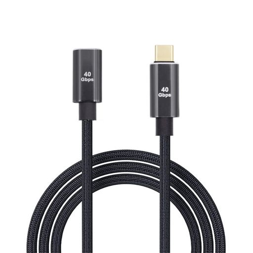 Xiwai 0.5M 40Gbps USB4オス-メス延長ケーブル、100W充電およびThunderbolt3/4と8K@60Hzの互換性あり