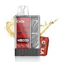 HECCO電子タバコ使い捨てタイプコーラフレーバー炭酸風味シーシャ大容量ノンニコチン・タール・色素0水蒸気タバコ水タバコ使い切りポケットシーシャvape本体1本入り約5500回吸引可能