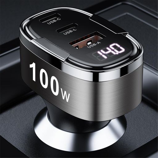 【100W3ポート】IDOLCO車載充電器シガーソケットUSB-C急速充電【PD45W/25W+QC30W】PD3.0/QC3.0/PPS対応カーチャージャータイプc車充電器iPhone17/Air/16/15Pro(2.0)