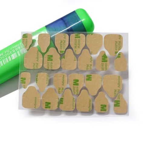 ネイルチップ 接着剤 ネイル 両面テープ つけ爪 粘着グミ つけづめ 爪用 DIYゼリーネイルアートステッカーデカール(手部用600枚/25シート)