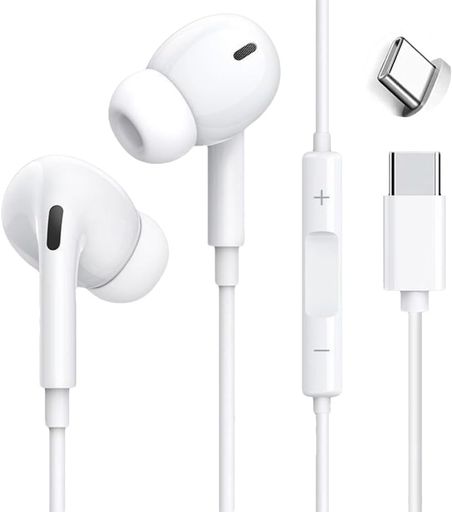 タイプcイヤホンType-Cイヤホン有線USB-CジャックHIFI音質重低音ノイズキャンセリングマイク付き通話可能ハイレゾクリア通話音量調節対応Phone15シリーズ/Pad/Galaxy/Pixel/AQUOS/Xperia