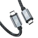 USB4ケーブルTHUNDERBOLT4ケーブル対応240W48V/5A超急速充電40GBPSデータ転送8K@60HZ映像出力USB-IF認証PD3.1/QC4.0対応USB3.2/3.1/2.0など下位互換MACBOOK(2)