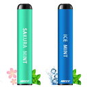 HECCO 使い捨て 電子タバコ ポケットシーシャ さくらミント+アイスミント フレーバー 0.7CM超薄型 約900回吸引可能 持ち運びシーシャ 水蒸気 禁煙...