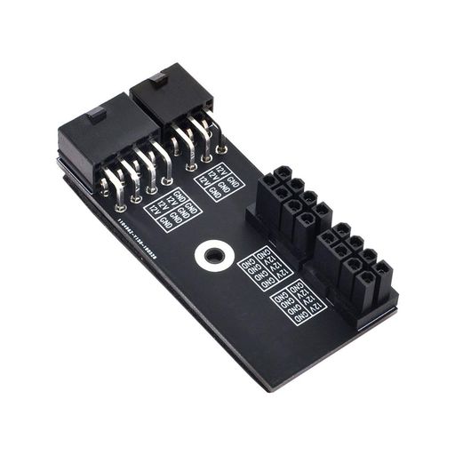 アダプターは、ATX 8PIN + 8PINケーブルの取り付け方向を変更するために設計されています このアダプタを使用すると、8PIN + 8PIN電源ケーブルを垂直方向から水平方向に取り付けることができます 高さ制限のあるシャーシのGPUインストールを解決します パッケージには1個のアダプターが含まれていました
