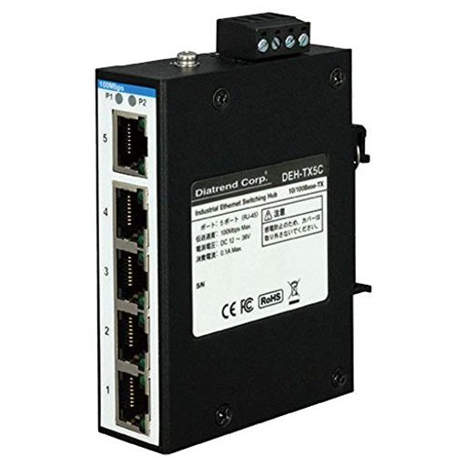 Rakuten - ダイヤトレンド産業用イーサネットスイッチングハブ10Base-T/100Base-TXタイプDEH-TX5C