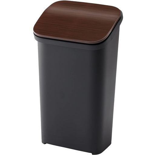 リスゴミ箱プッシュダストボックスゆっくり開くフタウッド19Lsmooth20