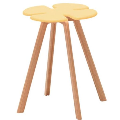 Stand Chairs - スツールT-3140MD-YAホワイトビーチイエロースタッキング仕様【天童木工】