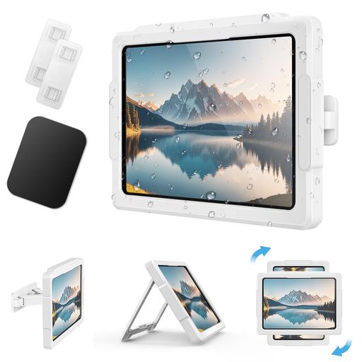 MoKo タブレット防水ケース お風呂 大判強力マグネット タブレット/スマホ兼用 iPad 第11/10世代/Air11/Mini7/6など対応