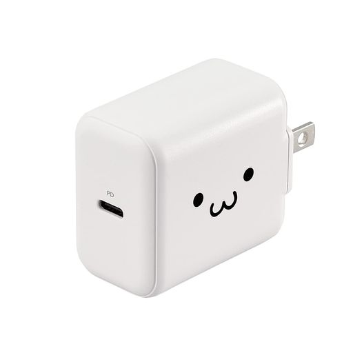 エレコムUSBコンセント充電器20W(USBPD対応)Type-Cx1ホワイトフェイスMPA-ACCP17WF
