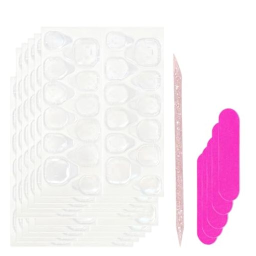 TORMENネイル用両面粘着タブトセットジェル風接着シール耐水通気性押し爪用両面テープ簡単取り外し再利..