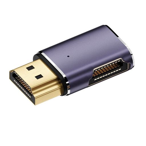 Hdmi Cable - cableccHDMIオス-HDMI2.1メスフラット直角水平90度UHD延長アダプター8K60hzHDTV対応