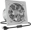 OKRYAIN換気扇250MM家庭用工業換気扇風量1680M3/H中間取付形ダクトファン業務用換気扇大風量強力スイッチ付きステンレス鋼ダクト用換気扇倉庫/トイレ/キッチン換気用