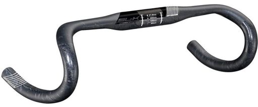 185-0038055030 サイズ:Ø31.8mm x W360mm (c-c) 125mm ドロップ, 80mm リーチ 4° outward bend 仕上げ: UD carbon finish Color graphics options - black 重量: 190グラム (440mm)