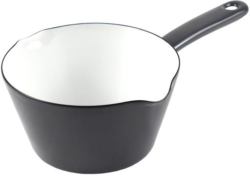 富士ホーローミルクパン14cmクールグレーAMZ-14M.CG