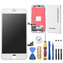 SZMIPHONE8フロントパネルデジタイザタッチパネルLCD液晶セットアイフォーン修理バーツ交換工具付き(8白)