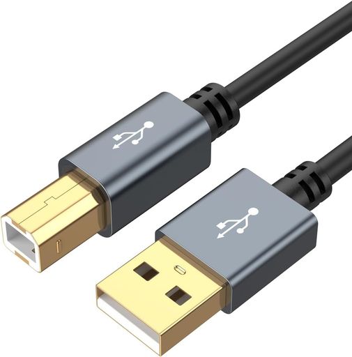 USBプリンターケーブルCableCreationUSB2.0A(オス)toTypeB(オス)スキャナーケーブルHP、Cannon、Brothe..