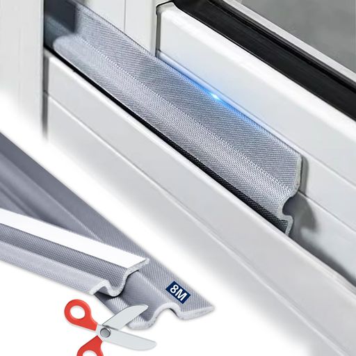 YONGDING隙間テープすきまテープ窓隙間テープ長さ8mドア下部シールテープ自己接着性シーリングストリップ隙間風防止防音テープ防音クッションドア窓すきま風防止防寒パッキン玄関下部…