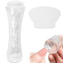 PAVIKEネイルスタンプネイルスタンパーセットネイルパッドシリコンスタンパースクレーパー付きネイルスタンパーテンプレートネイルアートツール、再利用可能、操作が...