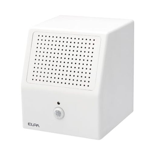 Bookshelf Speakers - エルパ(ELPA)センサースピーカー人感センサー自動再生防犯呼び込み録音機能付JS-SP01