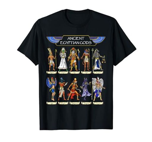 エジプトの神々古代エジプトの神話ファラオアヌビストートホルスラセクメトバステトTシャツ