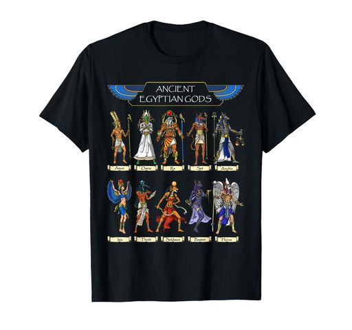乐天商城 - エジプトの神々古代エジプトの神話ファラオアヌビストートホルスラセクメトバステト Tシャツ