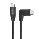 MAUKNCITYPECTOTYPECケーブルL字0.6MPD対応USB3.1GEN2100W/5A急速充電CTOCPDケーブル5AE-MARKER実装