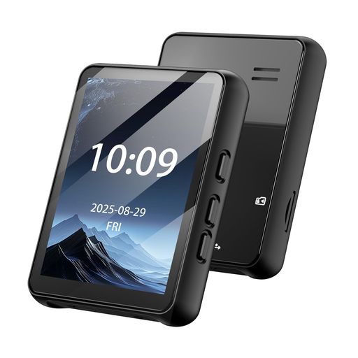 GuerayMP3 플레이어 2.4 인치 터치 패널 블루투스 5.064GB + 128GB까지 확장 가능 mp3 플레이어 스피커 내장 음악 플레이어 FM 라디오 / 사진 / 녹음 / 전자책 / 알람 / 사전 휴대용 디지털 플레이 ...