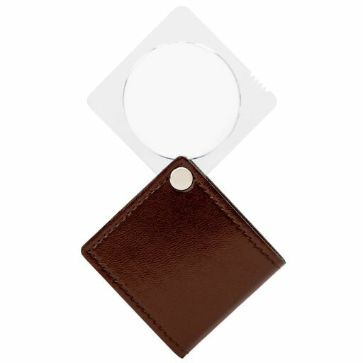 MIZAR-TEC(ミザールテック)ルーペ3.5倍携帯用ポケットルーペ日本製レンズ径45mm茶色RX-30PBR