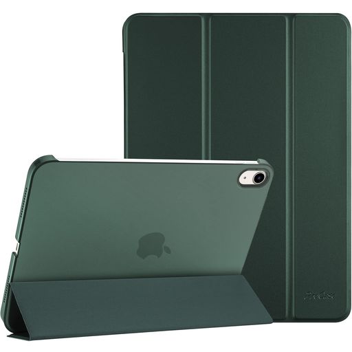 ProCaseiPad11世代/10世代ケースiPad(A16)11インチ2025/10.9インチ2022通用軽量耐衝撃三つ折りスタンドスマートカバー(ミッドナイトグリーン)