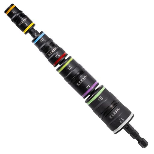 KleinTools32934Mインパクトドライバー8イン1メトリックソケットセット4フリップソケット7810121314151..