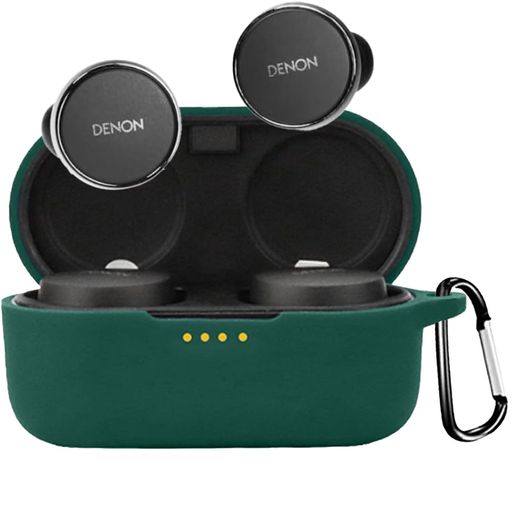 BOOLINNDenonPearlProケース対応denonpearlpro液状シリコンpearlproケースキズ防止耐衝撃装着充電可能防水防塵紛失防止カラビナ付きdenonpearlproカバー(グリーン)