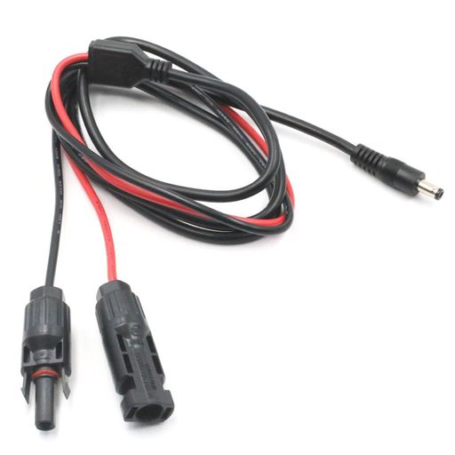 winovaソーラーコネクタDC5521ポート変換アダプターケーブルポータブル電源対応1.8M