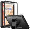 MOKOFIREHD102023ケースFIREHD10第13世代2023バックケーススクリーンフィルム付き全面多重保護ケース軽量薄型傷防止スタンド機能落下防止衝撃吸収PC+TPU素材BLACK