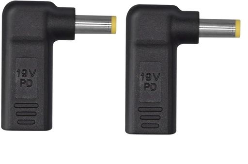 LeTradeJPAC�����ץ����Ѵ������ץ���2�ĥ��å�C����DC5.5x2.5mm�Ѵ��ץ饰C�Ѵ��ץ饰PD����90���Ѵ���®�ǡ���ž�����ѵץѥ����19V