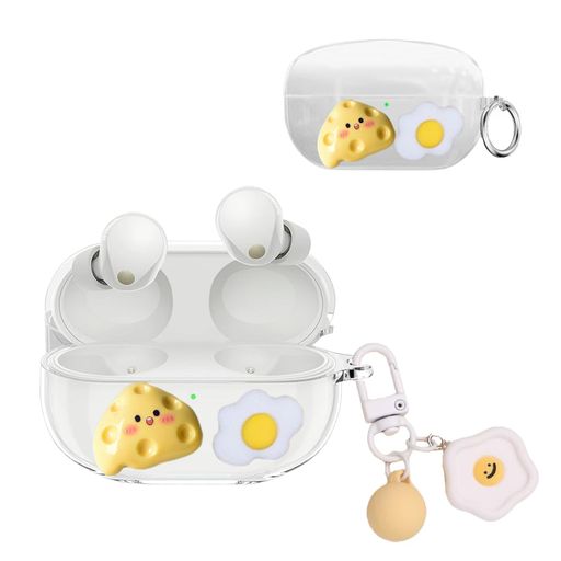 ForソニーWF-1000XM5ケース[MEIKAWAKI]WF-1000XM5保護カバーwf-1000xm5TPU素材透明ケース創造性かわい..