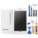 SZMIPHONE8修理用タッチパネル液晶パネルセットフロントガラスデジタイザ(8白)