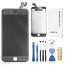 SZMIPHONE6SPLUS修理交換用フロントパネルセットフロントガラスデジタイザタッチパネルLCD液晶パネルセット修理ツール付き工具付属(スピーカー+フロン...